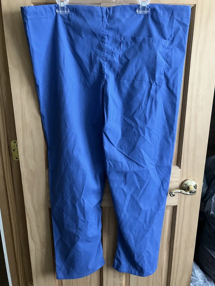 Simply Basic Unisex M Scrub Pants w/drawstring and back pocket - Image 2 of 4