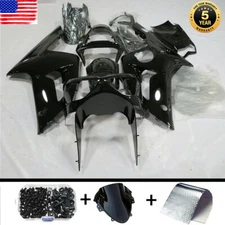 Gloss Black Fairing Kit Set for Kawasaki ZX6R 2003 2004 ZX-6R 636 Bodywork+Bolt