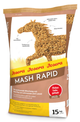 JOSERA Mash Rapid (15 kg) | hochwertig mineralisiert | Fellglanz & stabile Hufe