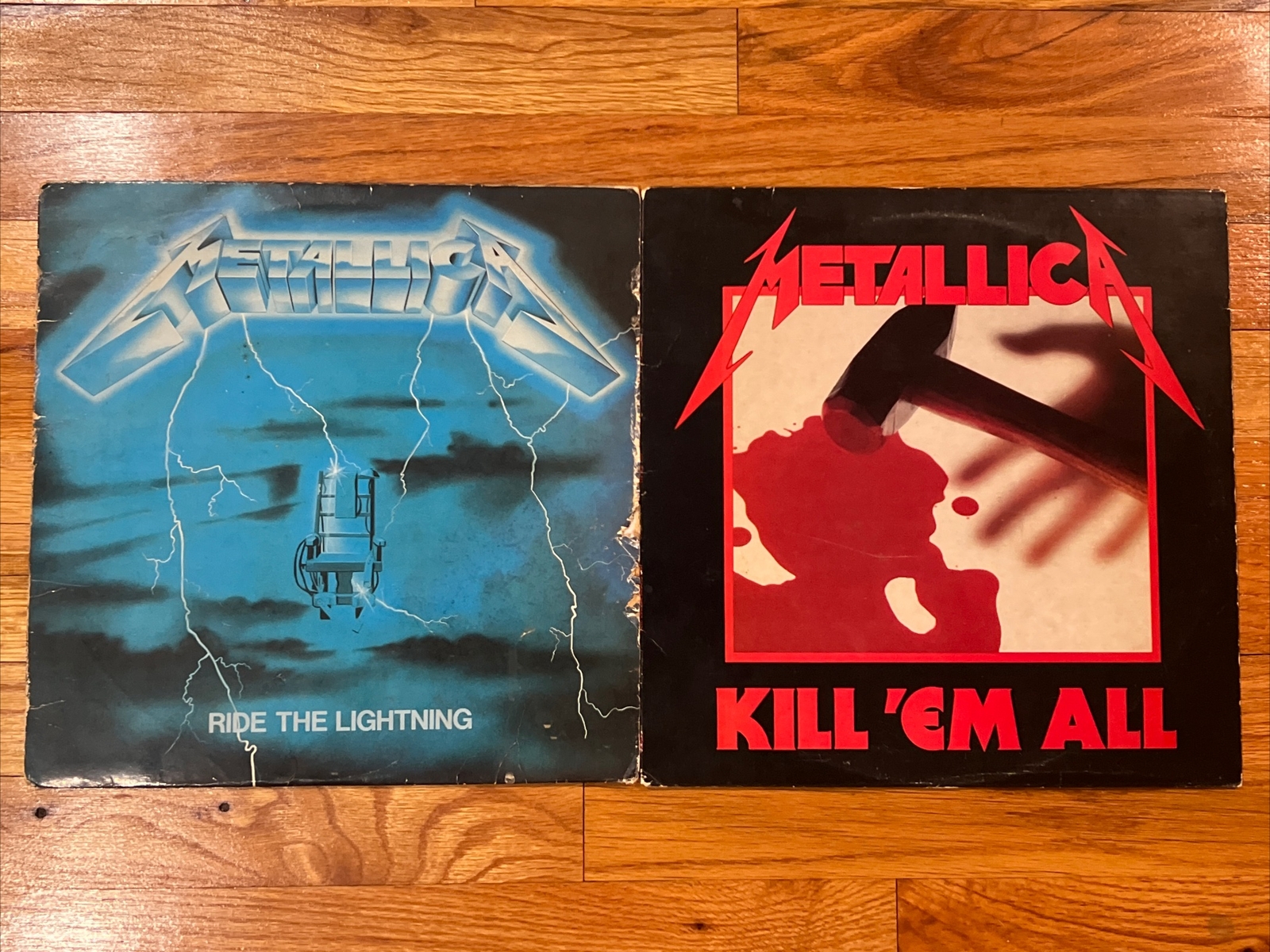 Metallica Vinyl Lot Of 2 Ride The Lightning & Kill ‘Em All MEGAFORCE