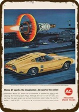 1964 Chevrolet Monza Gt Car Ac Plugs Vintage Look Decorative Replica Metal Sign