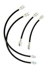 Porsche 944 82-89 Brake Line Front Rear Braided Hose Oil Kit Brake Cable Black