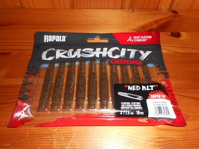 Rapala Crush City - NED BLT - 3'' Floating Ned Rig Worm - 10 Per Pack - NEW!