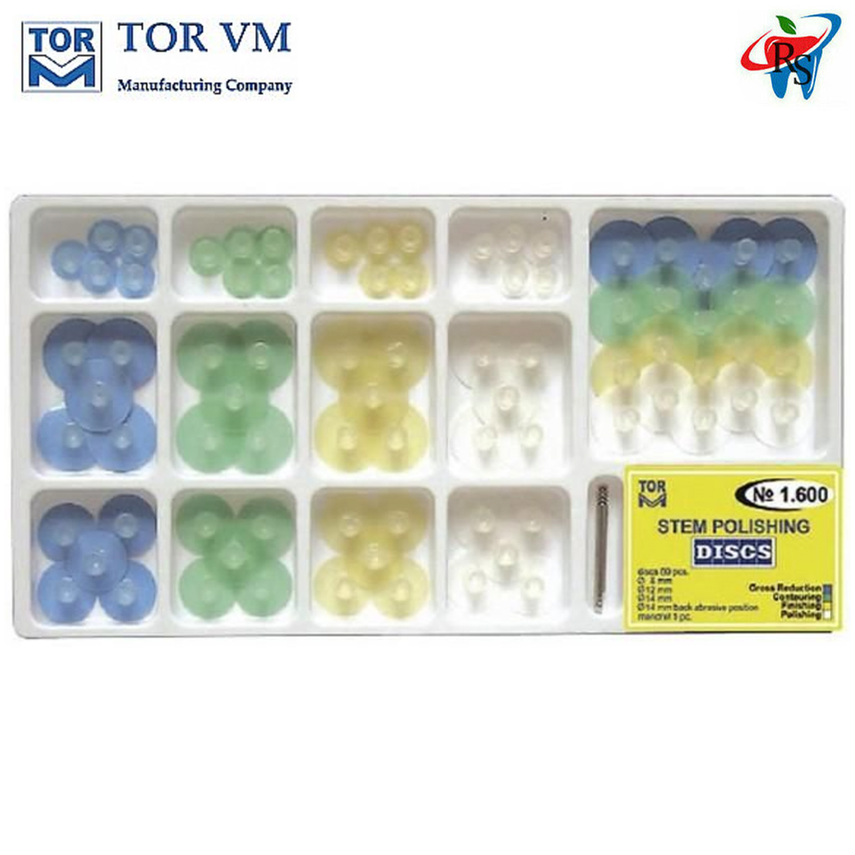 Kit De 48 Disques Et Bandes De Finition/polissage TOR VM Pour Composites Dentaires - Réf. No.1.021