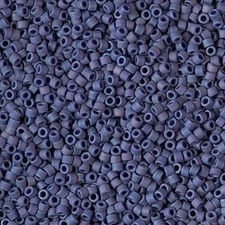Miyuki Delica Seed Beads Size 11/0 Matte Opaque Glazed Navy AB 7.2g-Tube DB2319