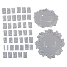 Gemini Monogram Foil Stamp Dies - Alphabet - by Crafters Companion Bundle  new