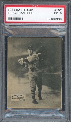 Bruce Campbell #152 1934 Batter Up card