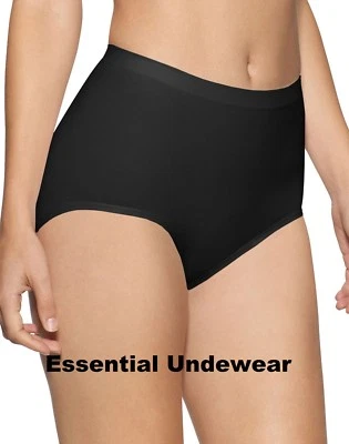 SEAMLESS KNITTED LIGHT CONTROL MAXI BRIEFS KNICKERS, S - XXXL, 8-30, BEAUFORME