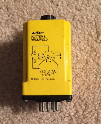 Potter & Brumfield CGB-38-78050M 120V 10A 5-50 Minute Time Delay Relay