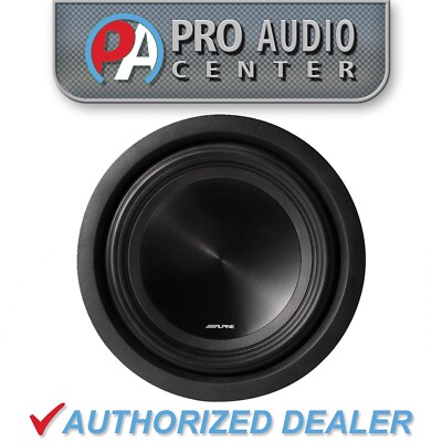 SWT-10S2 Alpine 10'' Bass Series Thin Profile Subwoofer Sub 350W RMS 2 Ohm SVC