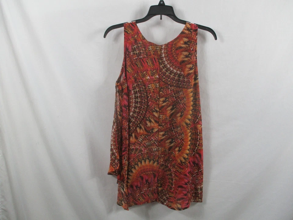 Женская рубашка New Directions средний размер красный декольте без рукавов полиэстер - Изображение 4 из 4