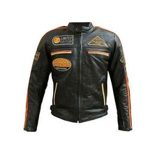 Giubbotto Moto in pelle da Uomo Stechmoto ST 1735  Vintage Custom & Café Race