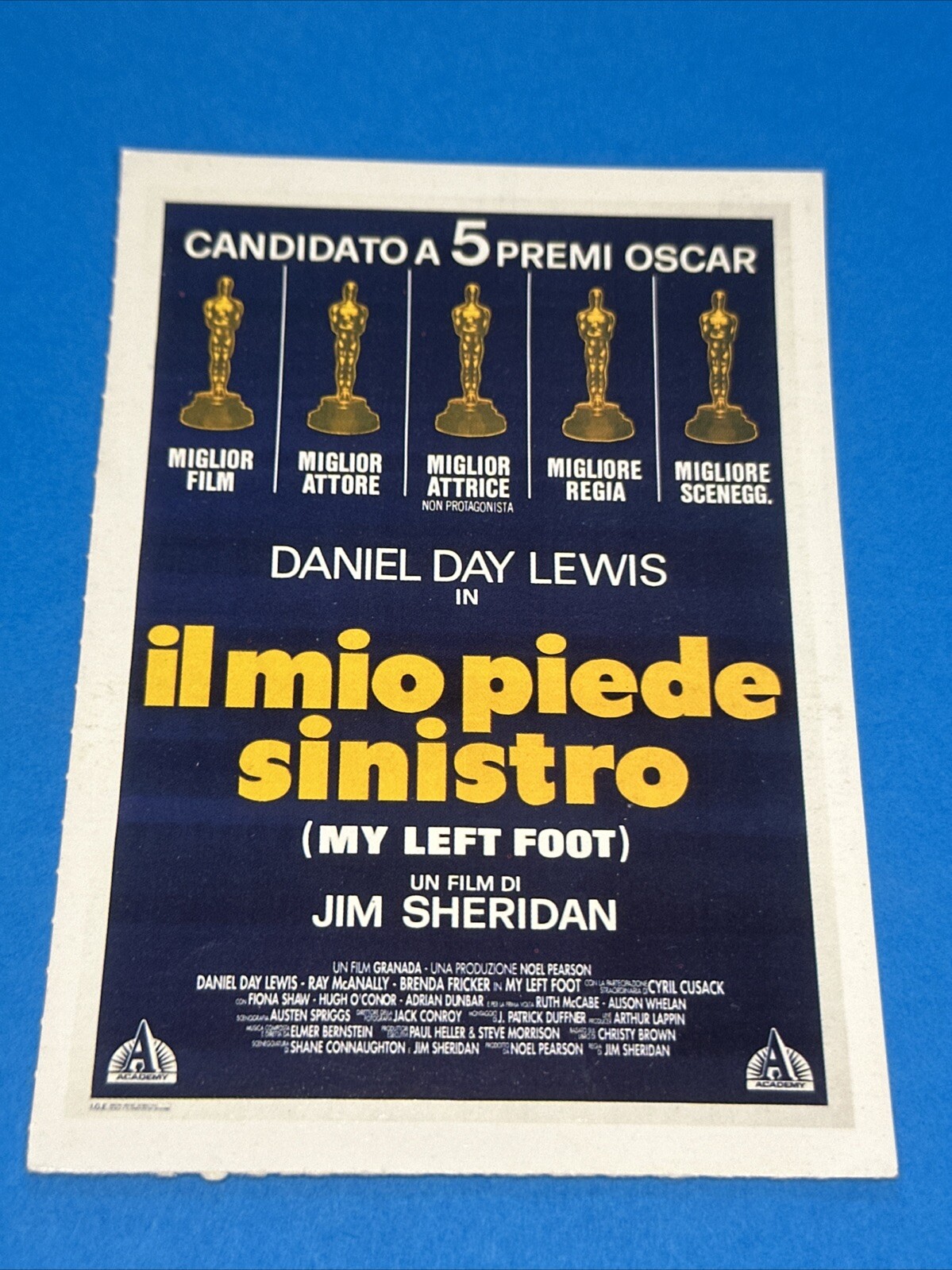 IL MIO PIEDE SINISTRO - Locandina Poster - Vintage Versione Ufficiale