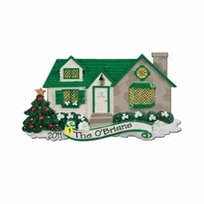 Irish House Personalized Christmas Tree Ornament