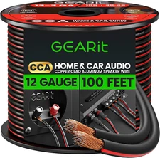 12AWG Speaker Wire, Gearit Pro Series 12 AWG Gauge Speaker Wire Cable (100 Feet 