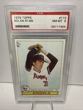 1979 TOPPS NOLAN RYAN HOF #115 PSA 8