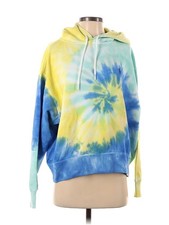 POLO RALPH LAUREN Yellow Blue Tie Dye Hooded Sweatshirt Hoodie - S