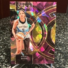 2024 Panini Select WNBA  Angel Reese Premier Level Purple Ice Rookie 52/149
