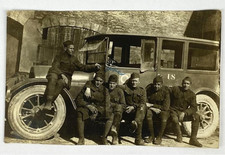 WWI US Soldiers Staff Car Photo Identified Joe Buds 1910s Snapshot