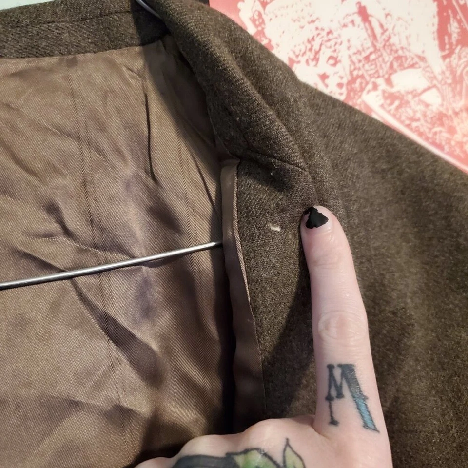 Missoni Uomo Gray Double Breasted Blazer Jacket Men's size 40R 100% Virgin Wool - Image 4 of 4