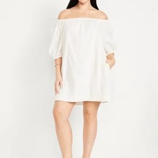 Old Navy Textured-Dobby Mini Swing Dress With Pockets Size M