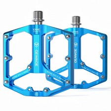GEWAGE Road/Mountain Bike Pedals 3 Bearings Bicycle 9/16" CNC Machined Flat