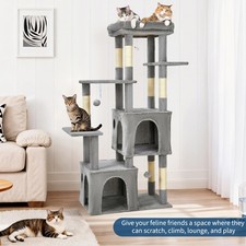 Heavy Duty Multi-Level Cat Tree Tower Modern Cat Furniture for Large Cats