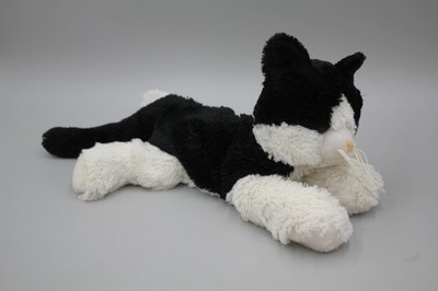 Circo Cat Black  White Stuffed Animal Blue Eyes Floppy 17'' Target Plush Kitty