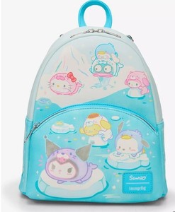 Loungefly Sanrio Hello Kitty Cinnamoroll Mini Backpack, Wallet, CHARM,Mirror&Pen Loungefly Sanrio Cinnamoroll Cosplay Adult Womens Double  main image 3