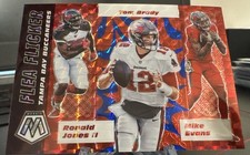 Tom Brady 2020 Mosaic Blue Reactive Flea Flicker #’d /99 Ronald Jones Mike Evan