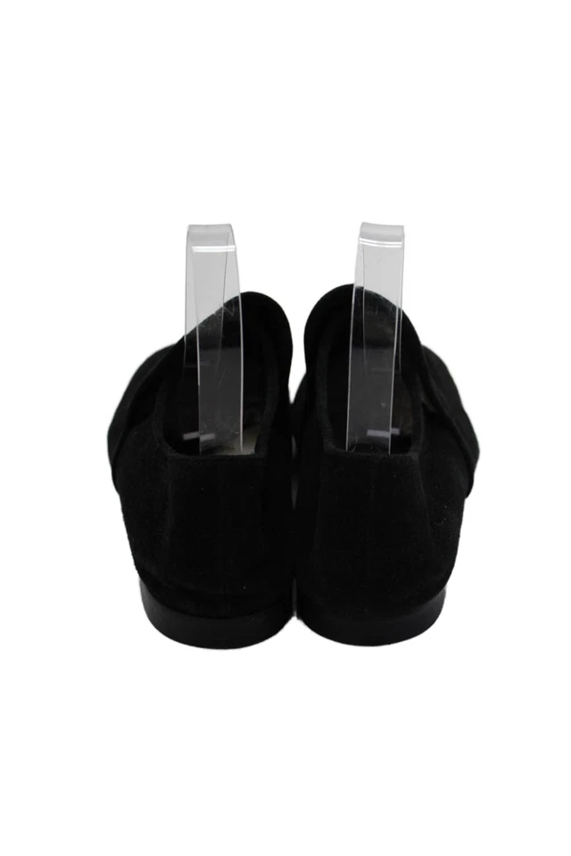 Aquatalia Womens Textured Suede Lined Slip On Shoes Black Size 10 - Image 3 of 4