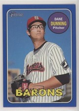 2018 Topps Heritage Minor League Edition Blue 23/99 Dane Dunning #58 3d5