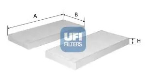 Cabin filter Particulate Filter 53.212.00 UFI for HYUNDAI i20 I