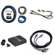 Kicker LX1650.1 KISL Amp Install Kit, 1650w Mono Class-D Subwoofer Amp 51L...