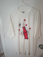 Vintage 90s Coca Cola Promo Shirt Adult XL Y2K Fireworks Usa Materials 1997