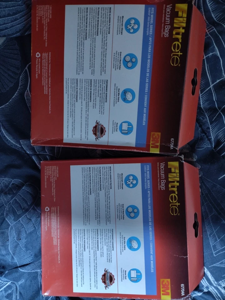 2Filtrete 3M Vacuum Cleaner Bag Eureka Style RR Micro Allergen 4800 2 Pkg#67734A - Image 2 of 2