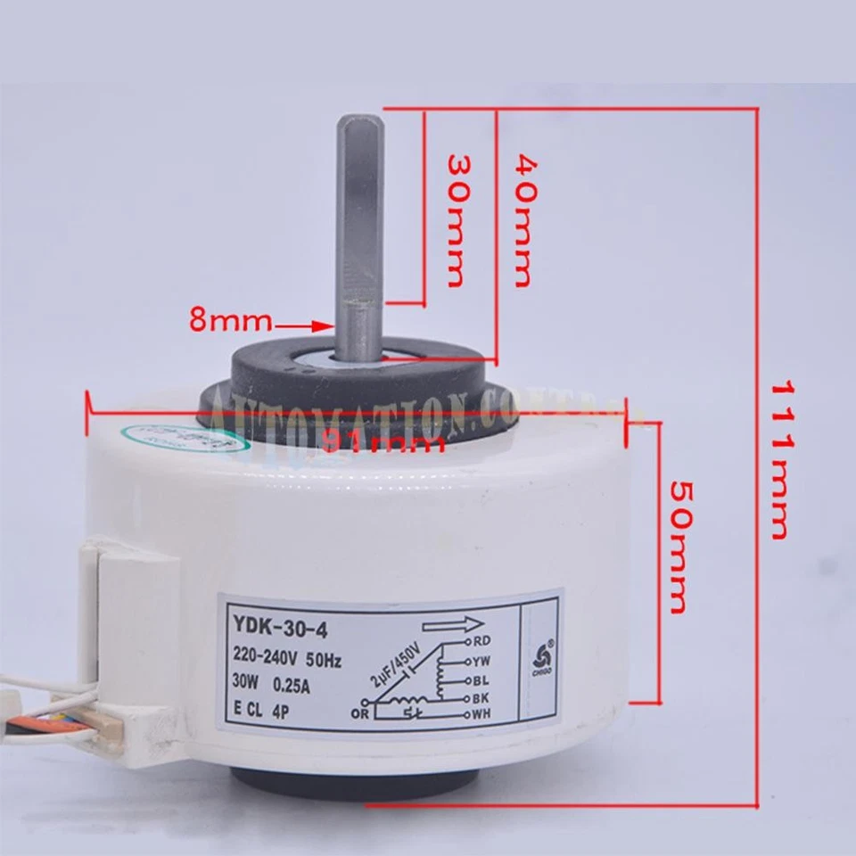 YDK-30-4 Innenbereich Kunststoff Motor Lüfter Aufhänger PG Motor 30 W Umkehrung dicker Boden