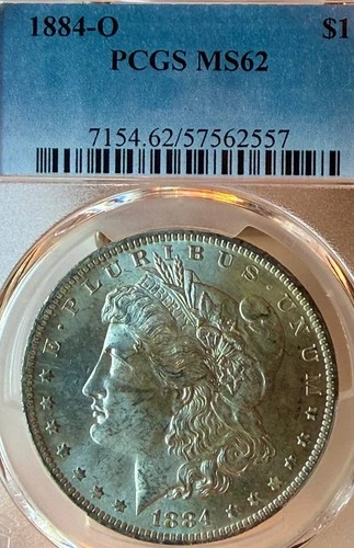 1884-O MS62 PCGS New Orleans Mint Morgan Silver Dollar