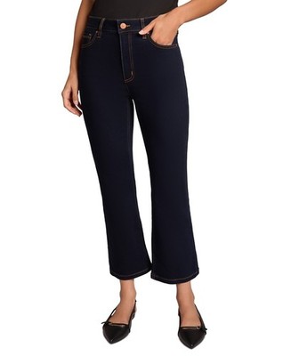 Jones New York Petite High Rise Kick Flare Cropped Jeans Blue Size 6P/28 MSRP$80