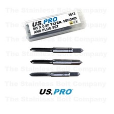 US PRO M5 x 0.8 Tap Set - Taper, Second & Plug 2613