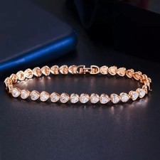 Las mejores ofertas en Brazalete enchapado en oro rosa joyería
