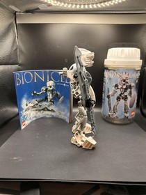 LEGO BIONICLE Kopaka Nuva 8571 Complete Set with Canister & Instruction Manual