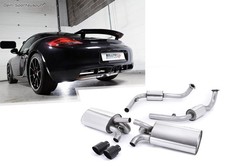 Milltek Sport-Komplettanlage Porsche Cayman S Typ 981 2x90mm doppelwandig BLACK