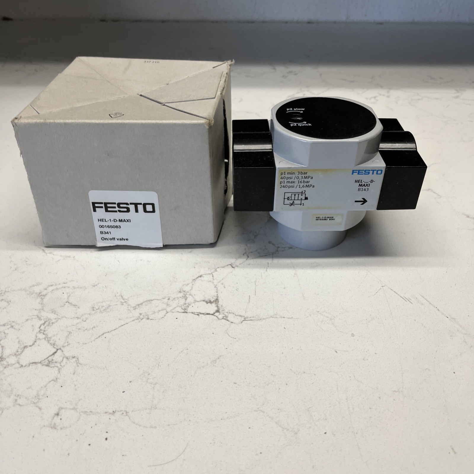FESTO 165083 HEL-1-D-MAXI On/Off Valve