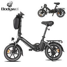 14'' Folding E-Bike City Electric Bike 250W 25km/h 45KM Mini Ebike UK Stock