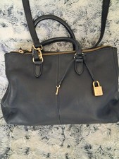 ZARA WOMAN Quality Black Pebbled Leather Large Spacious Shoulder/Handbag Ex.Cond