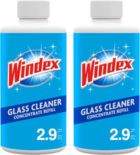Glass Cleaner Concentrate, Two 2.9 Ounce Concentrated Refill Bottles