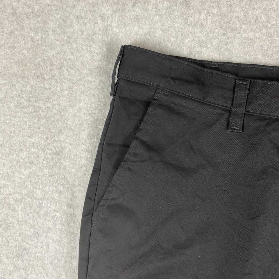 Lee Chino Pants Mens W36 L32 Black Total Freedom Relaxed Fit Straight Leg Casual - Image 2 of 4