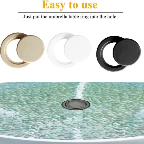 Outdoor Table Parasol Umbrella Hole Plug Set Garden Patio Accessory in 3 New W5 - Picture 9 of 13