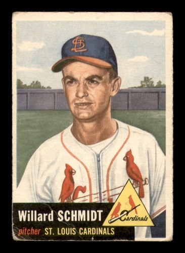 1953 Topps Set Break #168 Willard Schmidt en muy buen estado *tarjetas obg* - Imagen 1 de 2
